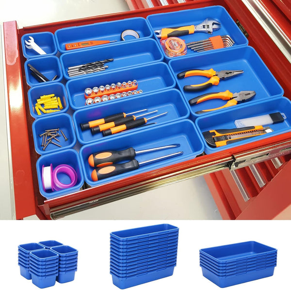 KeFanta 42 Pack Tool Box Organizer Tool Tray Dividers, Rolling Tool Chest