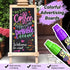 Window Paint Markers for Glass Washable - 8 Pack 15mm Jumbo Liquid Chalk Marker, Neon for Cars, White Board, Mirrors