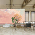 lnzCzhyre Custom Size Wall Sticker Mural Autumn Tree by the Water Soft Clouds and Sparkling Water for wall Decoration