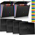 Patelai 6 Pack File Folder Organizer - 13 Pocket Expanding File Folder A4 Letter Size Paper Document Receipt Organizer
