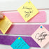 Felt Pin Board Bar Strips for Bedrooms, Self-Adhesive Cork Board with 35 Push Pins for Home Wall Decoration