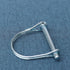 Tivnhuils Trailer Coupler Pin, 2Pcs Zinc Plated Carbon Steel Locking Pin, 1/4" x 2.16"