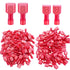 Twidec/100PCS Nylon Spade Connectors Kit 22-18 Gauge Quick Disconnect Fully Insulated Male and Female Terminal