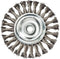 Mercer Industries 186540-5" x 1/2" x 5/8"-11 Knot Wire Wheel, 020 Carbon Steel Wire for Heavy-Duty Cleaning