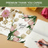 XISHIUYIS 24 Pack 6 Set, (3.5x5in) Thank You Cards with Envelopes - Floral Designs Thank You Notes with Envelopes Small
