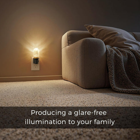 Dimmable 3000K 1-Pack L LOHAS LED Night Lights Plug into Wall, Plug in Night Light with Light Sensor, Night Light, LED