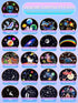 21 Sets 3-14 360 Night Light for Kids + of Films, Projector Night Light for Kids Bedroom, Ceiling, Star Galaxy