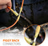 PONFY 80PCS Heat Shrink Piggyback Spade Connectors, 3 Way Connector Kit for Quick Disconnect Electrical Terminals