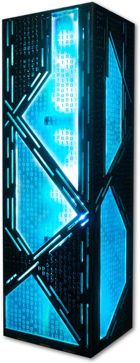 Binary Code Lamp | Falling Numbers | Cyber Style Night Lamp |