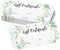 Hadley Designs 25 Geometric Greenery Blank Certificates for Small Business, Paper Voucher for Massage, Hair & Nail