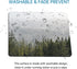 Green Misty Mountain Tree Mouse Pad, Nature Landscape Square for Desk, Washable Computer Mouse Mat