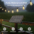 BLIATLUS 25FT 8+2 ST38 Bulbs Solar String Lights Outdoor Waterproof with Remote Control Shatterproof LED for Porch