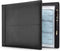 Juvale 7-Ring Business Check Binder for Checkbooks Organization, Black Faux Leather Folder for 600 Checks (14 x 10