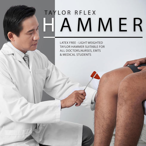 7pc Set Hammers, Diagnostic Percussion - Comprehensive Kit for Accurate Reflex Testing and Examinations, Includes