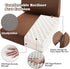 CRAURU 2-in-1 Recliner Cushions for Elderly Egg Crate Foam Seat Cushion and Ergonomic Back Support Pillow Non-Slip