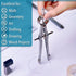 Mr. Pen Professional Compass for Geometry, Extra Lead Metal Drawing Tool for Students, Drafting Compass for Back to