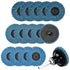 Mesee 15Pcs 2 Inch Roll Lock Flap Disc Kit, 40/60/ 80Grit Quick