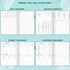 GoGirl Budget Planner, Monthly Financial Organizer, Expense Tracker Notebook Journal, A5 (Turquoise)
