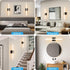 1Pack, Dimmable 22 Inch 3000K-6000K Battery Operated Wall Sconce Black Rechargeable Wall Lights with Remote Control