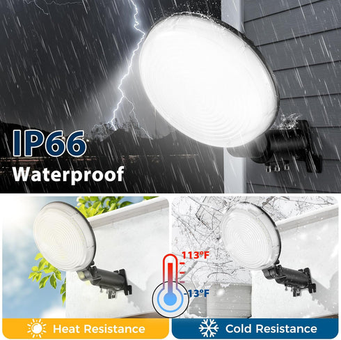 150W 21000LM 6500K IP66 LED Barn Light Dusk to Dawn Outdoor Lighting, Daylight Yard Lights, Waterproof Street Lights