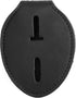 Cedilis 2 Pack Police Badge Holder with Metal Clip, PU Leather, Free Neck Chain, Oval, Black