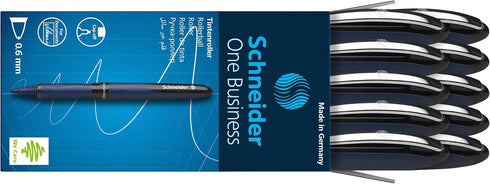 Schneider One Business Rollerball Pen, 0.6 mm Ultra-Smooth Tip, Box of 10