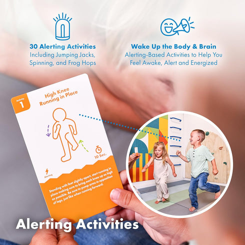 60 30 3 5 Harkla Sensory Activity Cards Therapist-Designed Brain Breaks for Kids | Double-Sided x Cards | No-Prep Self