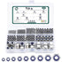 JMINRUN Metric Nylon Insert Lock Nut Assortment Kit, 530PCS Stainless Steel Standard Thread