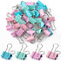 Mr. Pen Pastel Binder Clips, 50 Pack, 0.75 Inch Small Clips, Micro Binder Clips for Office