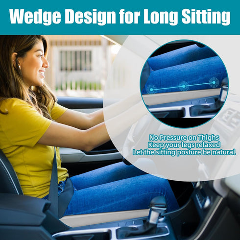 Up,5" 20"x20" HOMBYS Wedge Recliner Seat Cushion for Long Sitting Chair, Cushion for Elderly Esay to Get Thick Large