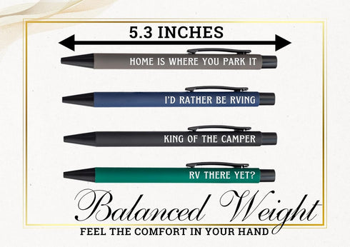 InnoBeta RV Gifts Ballpoint Pen Set of 4 - Perfect Gifts for RV Owners on Birthdays & Christmas