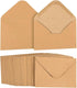 Juvale 100 Pack Small Kraft Paper A1 Envelopes for 3x5 inches Cards, Invitations, Wedding RSVP