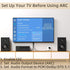 YEUGICEO 192KHz PCM 2.0, Dolby 5.1, 5.1 5ft HDMI eARC/ARC to Optical Coaxial SPDIF Audio Converter with CEC Volume