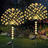 TYASDBA Garden Decor Solar Lights Outdoor,155LED 8 lighting modes pole light Waterproof Warm