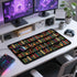 Mcapirivo 31.5"x15.7" Vintage Library Bookshelf Large Gaming Mouse Pad Flower XXL Desk Mat, Non-Slip Rubber Base