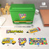 Green Stainless Steel Pencil Dispenser Holder with 6 Beautiful Stickers for Classroom, Home Office (Pencils Not