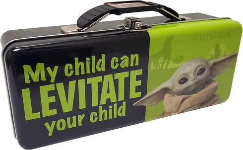 The Tin Box Company "The Child/Grogu Pencil Box, Model Number: 349407-12, Great for School Supplies