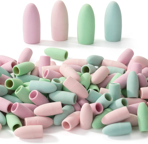 Mr. Pen Pencil Erasers Toppers, 120 Pack, Pastel Colors for Pencils, Pencil Cap Erasers, Eraser Tops