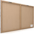 Navaris Magnetic Dry Erase Board - 16 x 24 inches Decorative White Board for Wall, Includes 5 Magnets and Marker