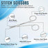 Boujee Trends 13cm Suture Stitch Scissors with Crescent Delicate Hook Surgical Nursing Medical Scissors Perfect