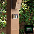 (4-Pack) (ELJ9533V) Home Zone Security Solar Wall Lights - Decorative Outdoor Solar Fence Post and Step Lights