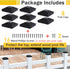4x4 Post Caps Black(Actual 3.5" x 3.5"), 8 Pack Fence Post Caps with 16 Screws and Easy Installation, Sturdy Waterproof Plastic Deck Post Caps with Frosted Finishing Touch, Protect Wood Post