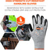 Ergodyne unisex adult Cut Resistant Work Gloves, A3, Surfaces, ANSI A3 Sandy Nitrile Coated Palms for Optimal Grip with Rough Surfaces 13g, Gray, X-Large Pack of 1 US