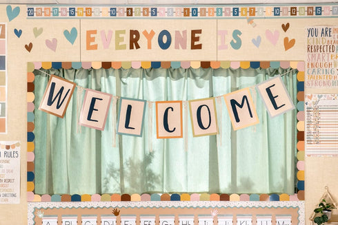 Teacher Created Resources Everyone is Welcome Number Line Bulletin Board (-20 to +120) TCR7164