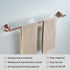 15.5 27.5 Inch Red Copper Towel Bar, Adjustable to Bath Towel Rack for Bathroom Towel Holder, Wall Mounted Black