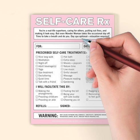 Knock Knock Self-Care RX Nifty Note