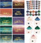 Decorably 50 Pack Gold Foiled 6x4in Watercolor Employee Appreciation Cards with Envelopes