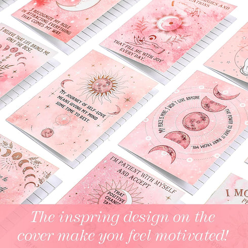 Tatuo 24 Pcs Positive Affirmation Notebooks, Inspirational Quote Journals for Women Men, Stress Relief Gift