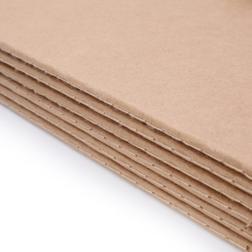 TWONE Notebook, 6 Pack Softcover Kraft Paper Journals, Wide Ruled, 5.5” x 8.25”, 30 Sheets, Office School Business