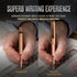 Scriveiner EDC Luxury Rollerball Pen, Stunning Heavy Pocket Pen with Hand Brushed Copper Finish, Best Gift for Men and